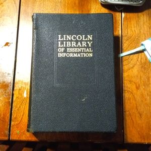1937 Revised Lincoln Library of Essential Information